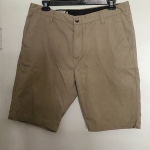 Volcom tan shorts.
